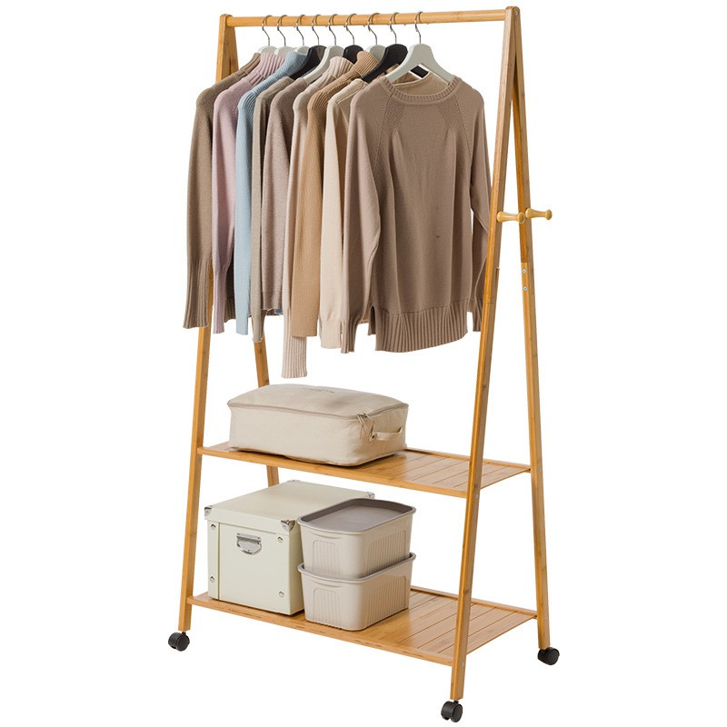 Portable Clothes Hanger Ee, Wood Garment Rack