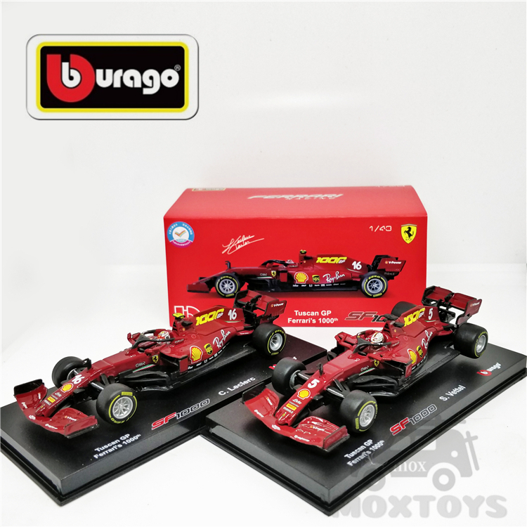 Details about   Ferrari Racing 2020 F1 Tuscan SF 1000 Bburago #16 1:43 Scale Leclerc NEW IN BOX