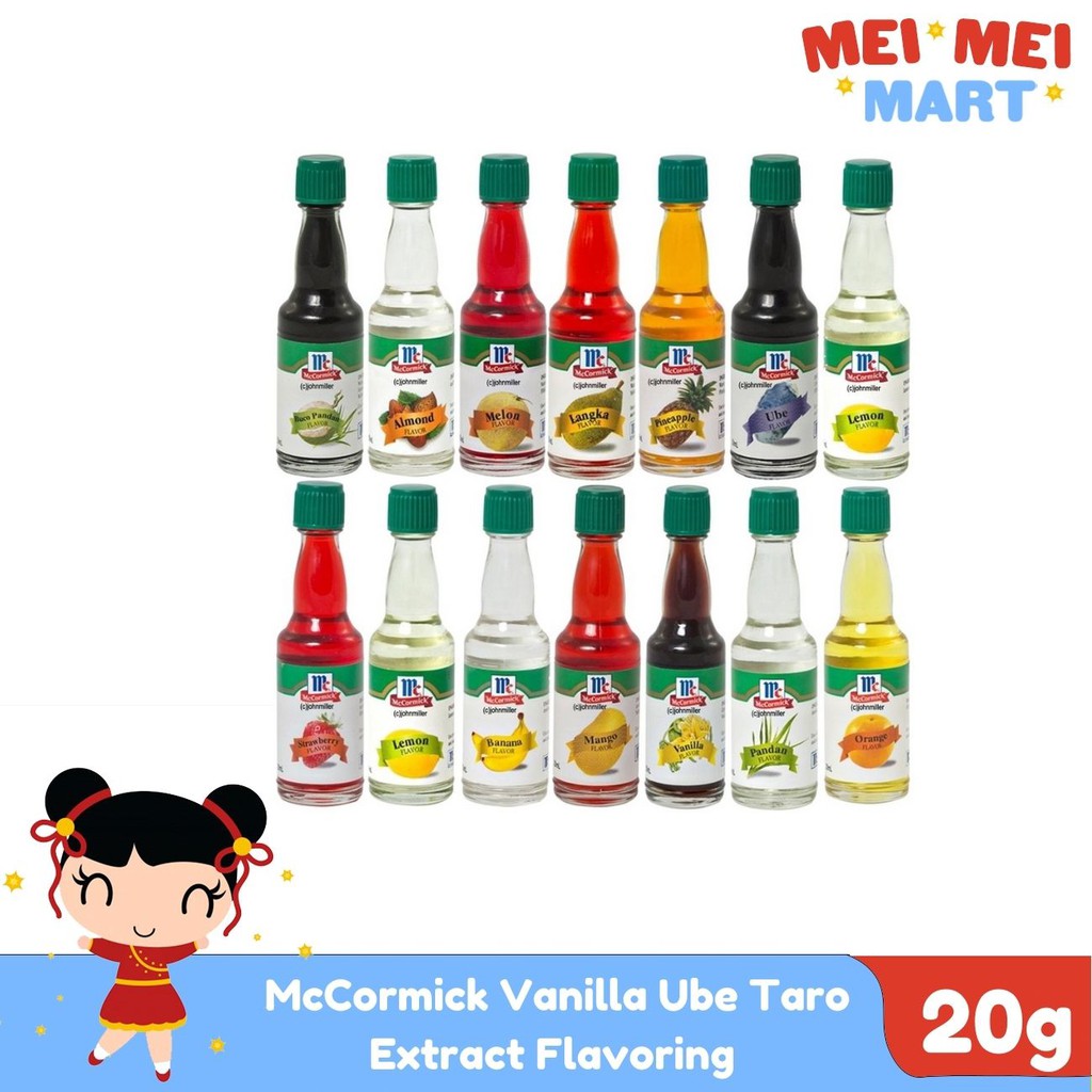 McCormick Vanilla Ube Taro Flavor and Extract Flavoring 20mL Shopee