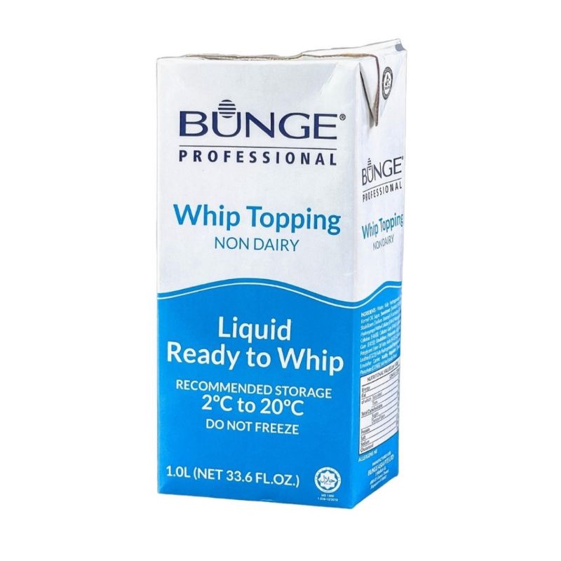 SALE Bunge Non Dairy Whipping Cream and Bunge Professional Topping 1L
