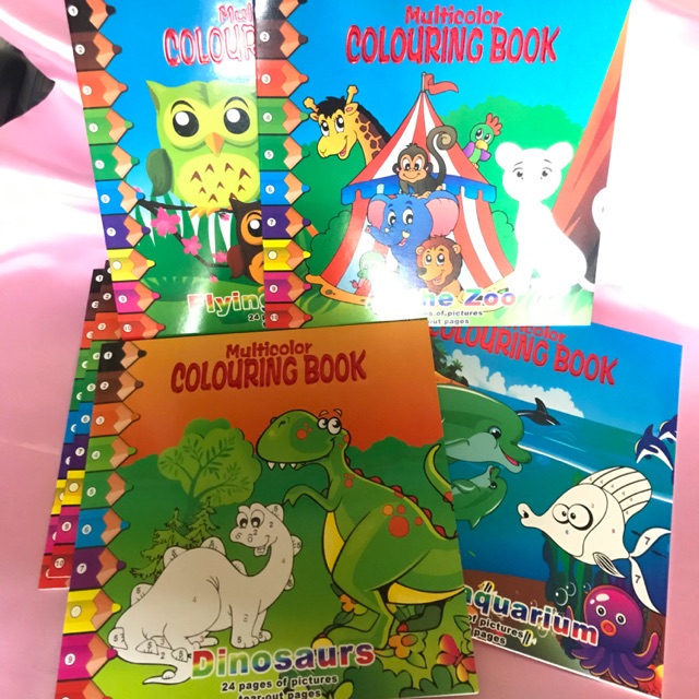 Multicolor Colouring Book Animals Dinasaur | Shopee Philippines