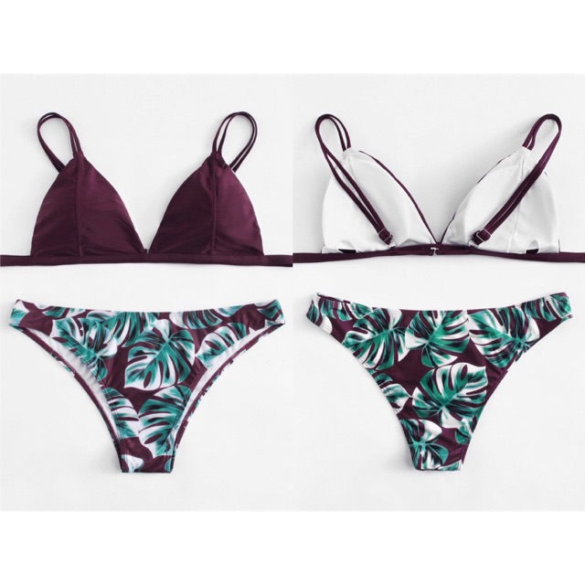 palm print bikini