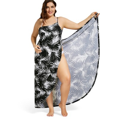 palm tree swimsuit cover up