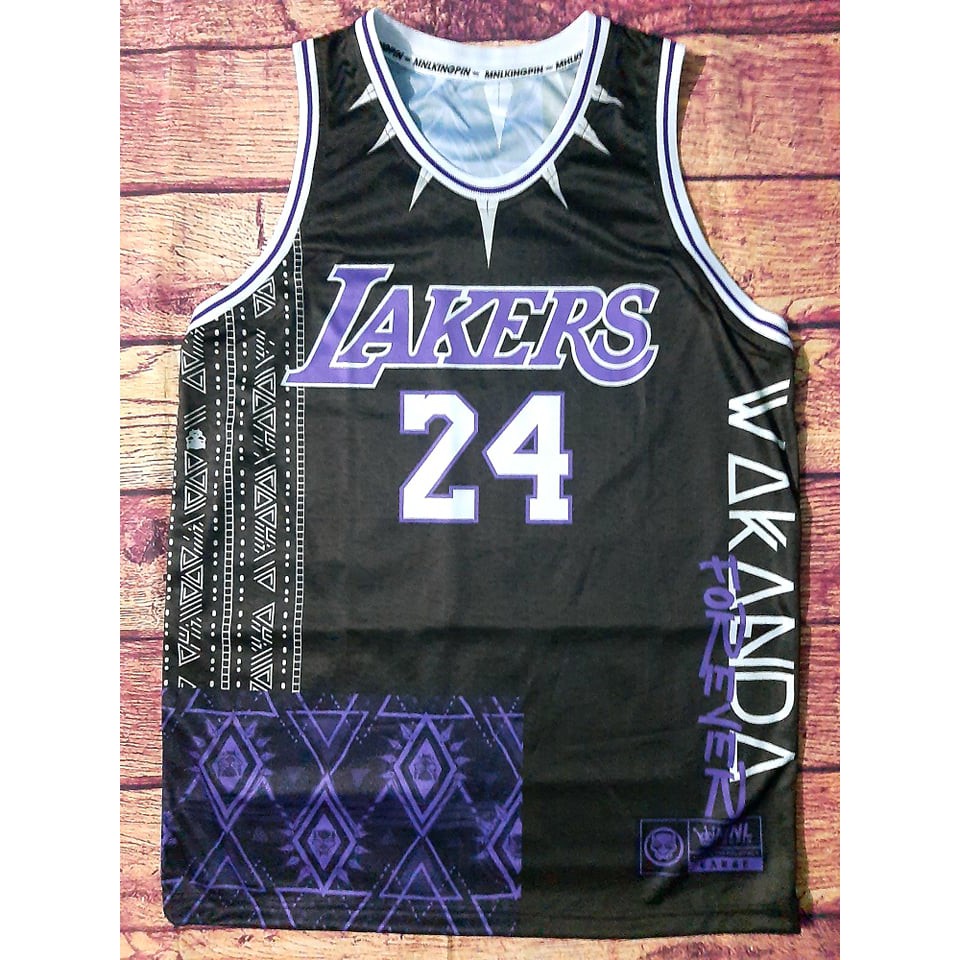 lakers jersey black panther