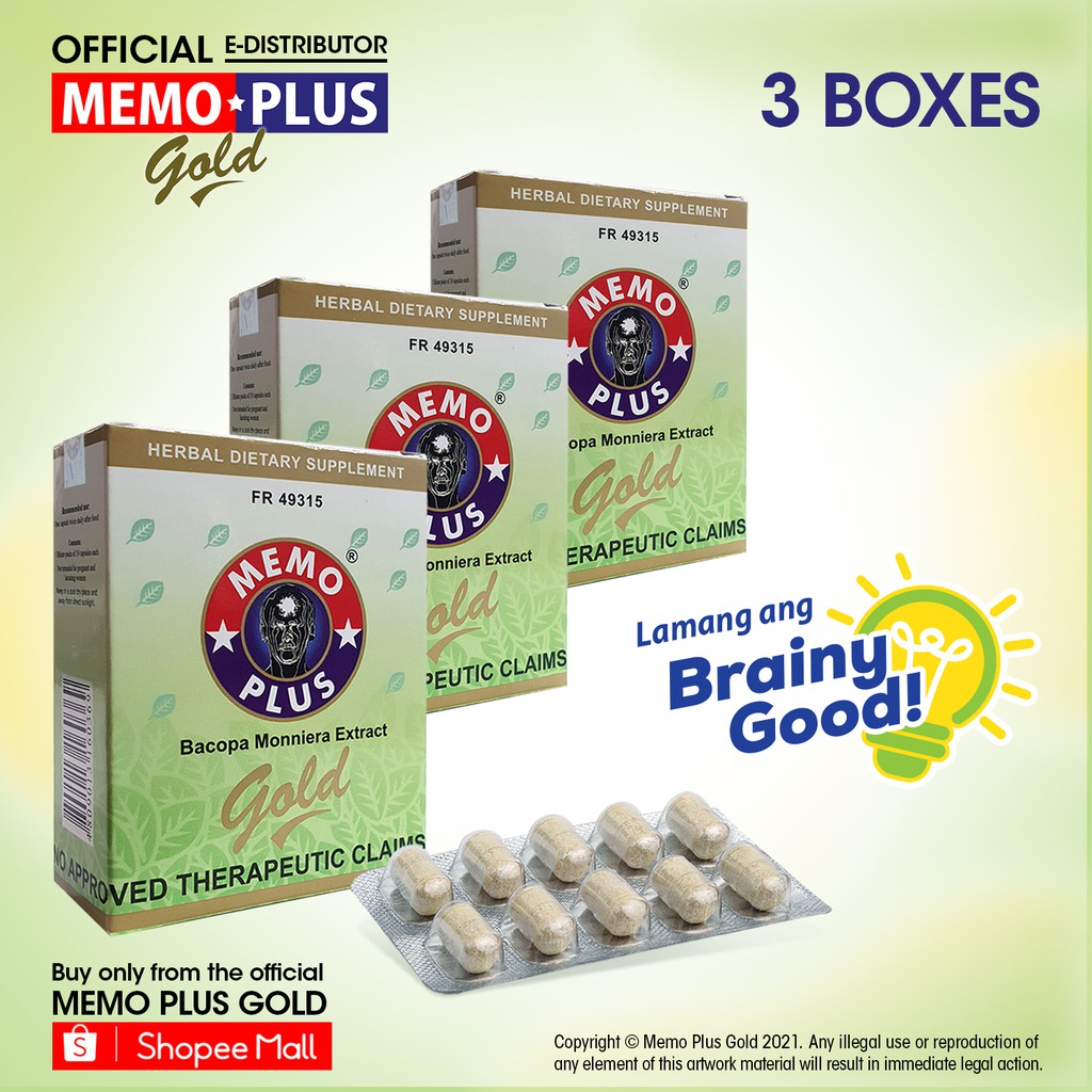 3 Memo Plus Gold 30s Shopee Philippines