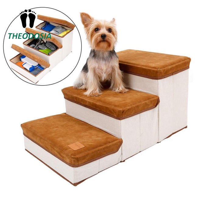 dog stairs with storage