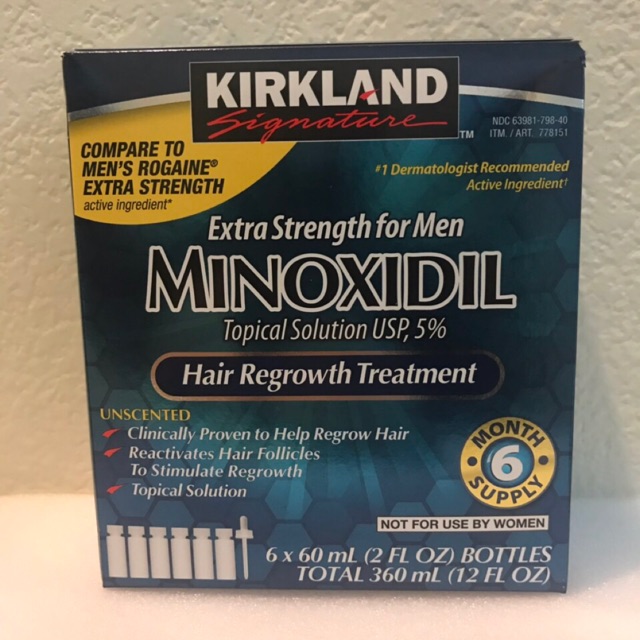 Kirkland Minoxidil Topical Solution 5 6 Month Supply Similar To