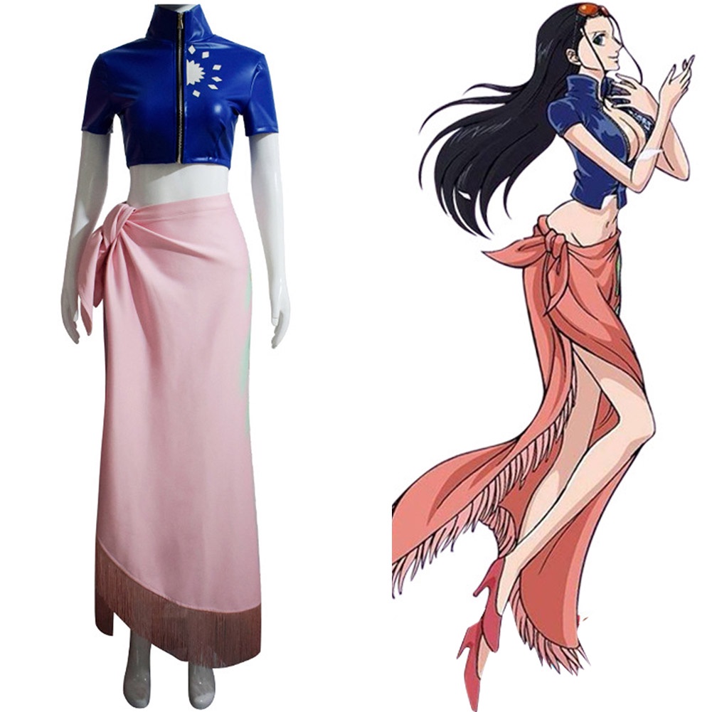 Zedecow Adult Nico Robin Cosplay Dress Nico Robin Cosplay Costume Halloween Fancy Dress Outfit