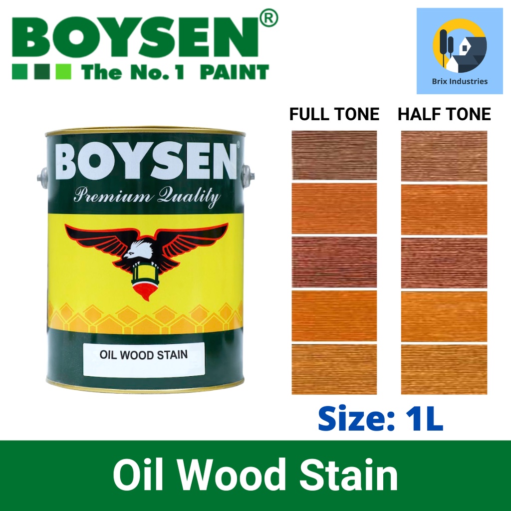 Boysen Oil Wood Stain 1 Liter For Interior Woodworks Wood Paint ...