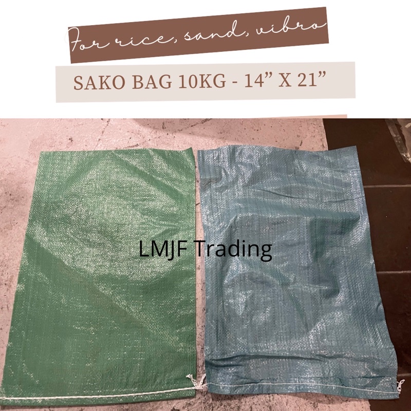 10KG Sako / Sack Bag for rice, sand, vibro, bistay | Shopee Philippines