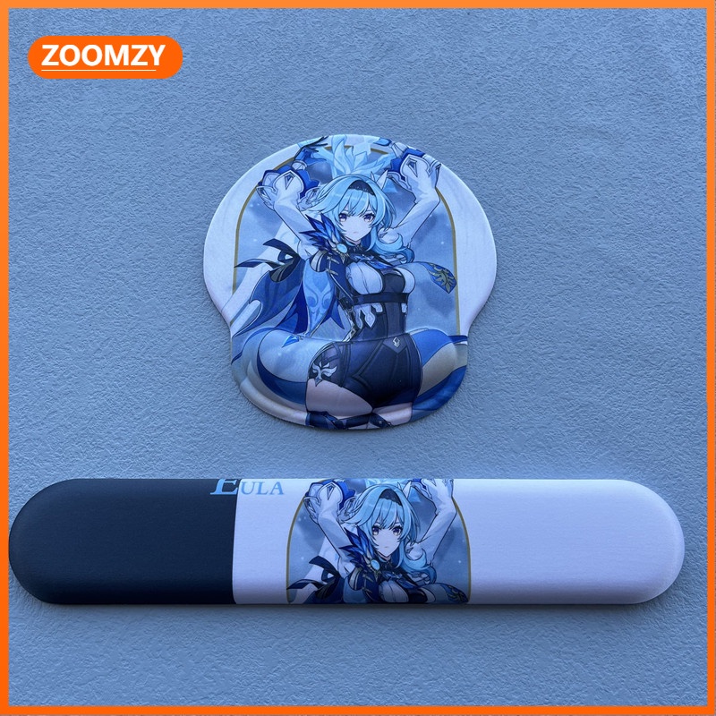 Eula Theme Mouse Pad Genshin Impact Hand Rest Anime Mouse Pad Anime