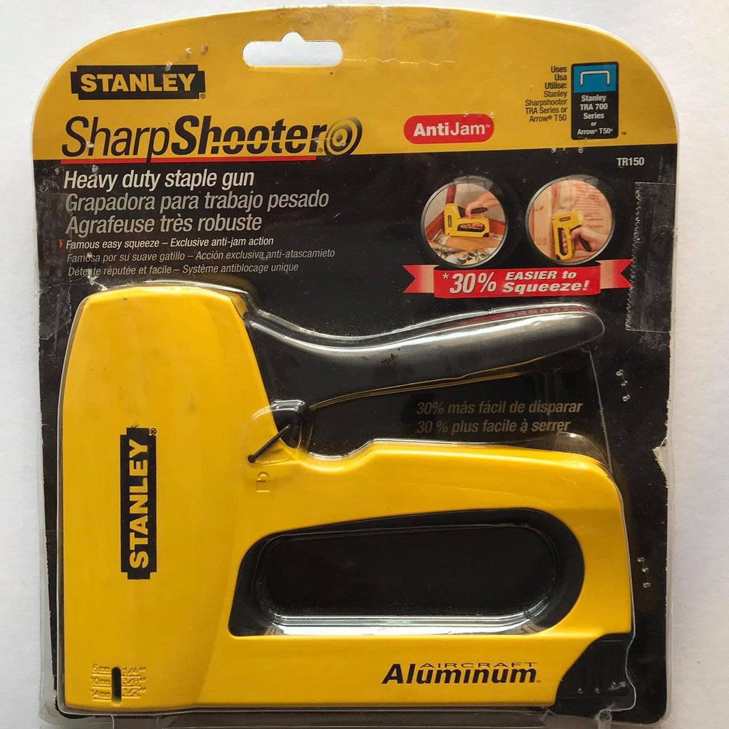 Stanley Sharp Shooter Heavy Duty Staple Gun Anti Jam Tr150 Shopee