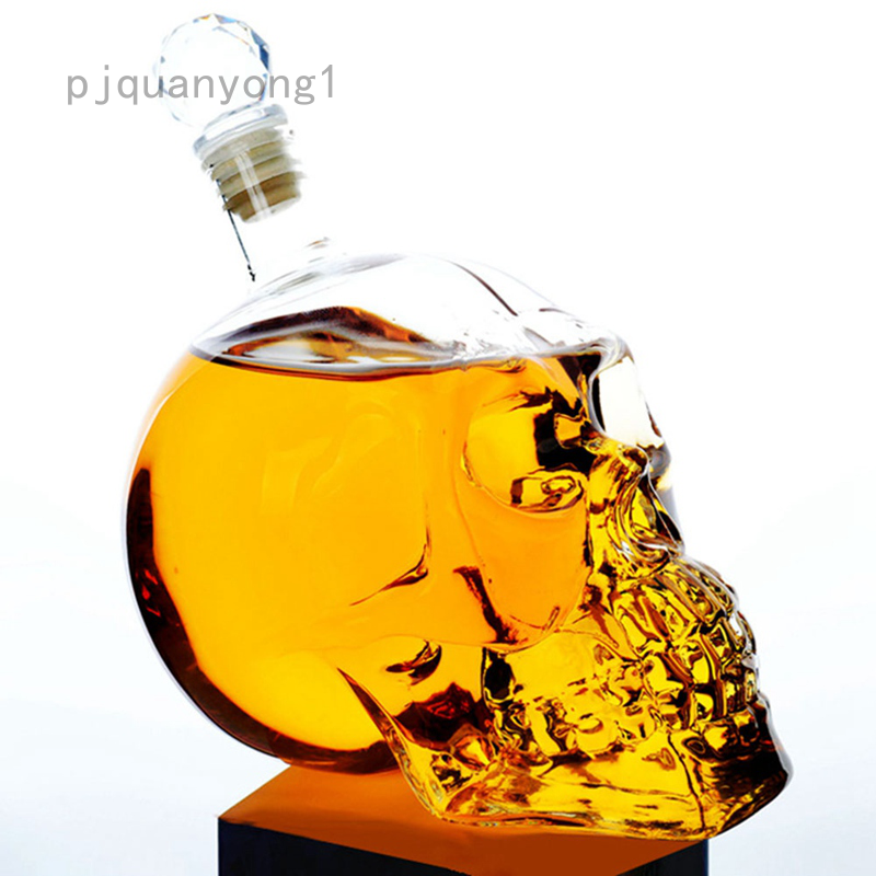 Wine Glass Transparent Cup Skull Beer Whisky Crystal Whiskey Vodka Bottle Bar 