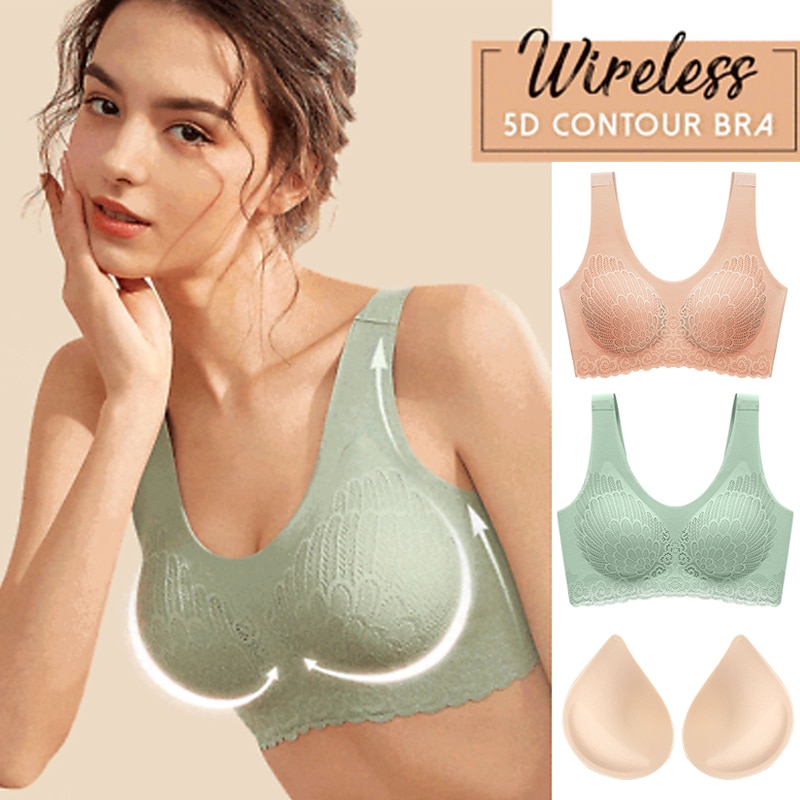 5 Colors Bras for Women Hot 2020 Newest 5D Wireless Contour Bra Lace  Breathable Underwear Seamless for Sports Yoga Running | Shopee Philippines