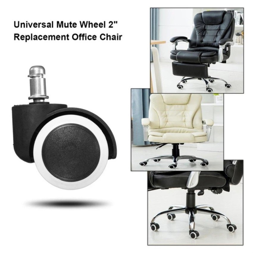 Chair Caster Wheel Swivel Rubber Wooden, Are All Office Chair Wheels The Same