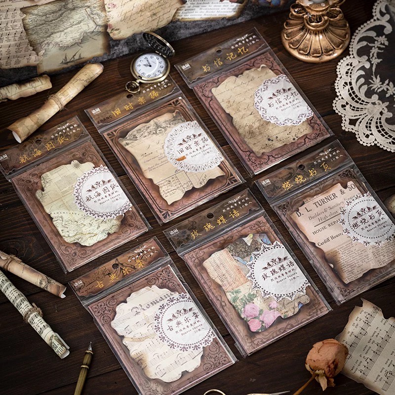 Vintage Newspaper Style Scrapbook Decoration Material Paper | Shopee ...