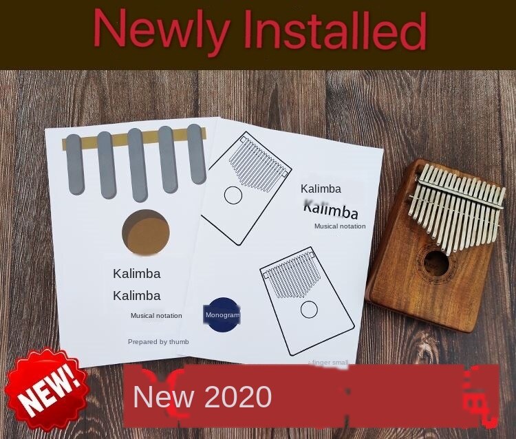 2021 Kalimba Book Tutorial Music Song Book Thumb Piano 17 Keys Musical Instrument Thumb Piano