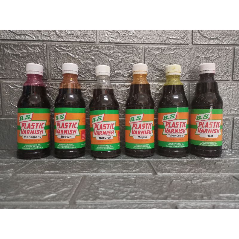 BS PLASTIC VARNISH WOOD VARNISH 350cc Shopee Philippines