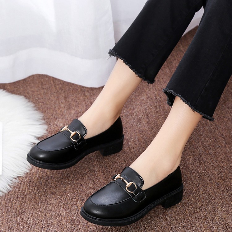 Classic Wild style Korea WOmen Flat Casual SHoes Casual/Business Black ...