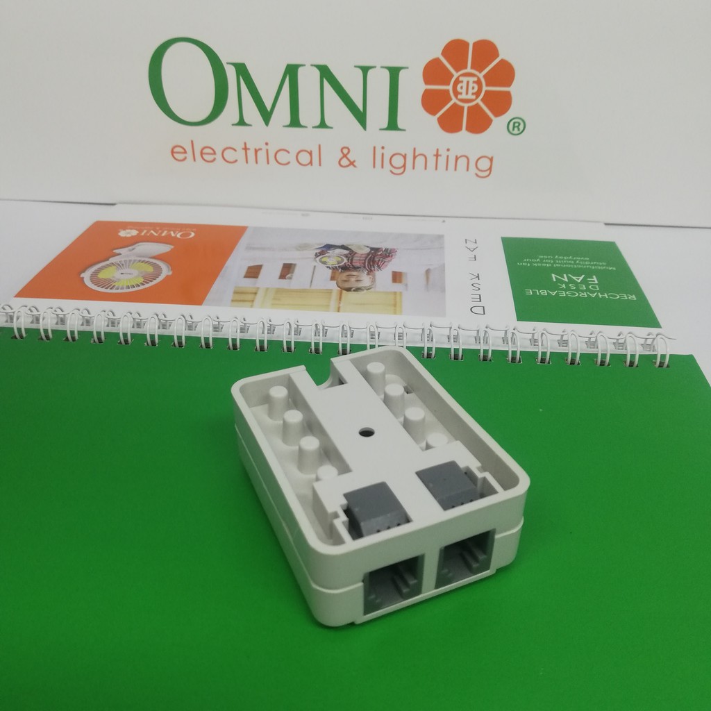 OMNI Telephone Outlet Box Single WST005/ 2 Lines WDT005 presyo ₱42