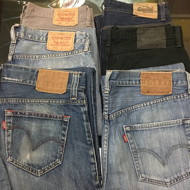 well loved maong pants (LEVI'S & SUPERDRY) mostly size31 | Shopee  Philippines