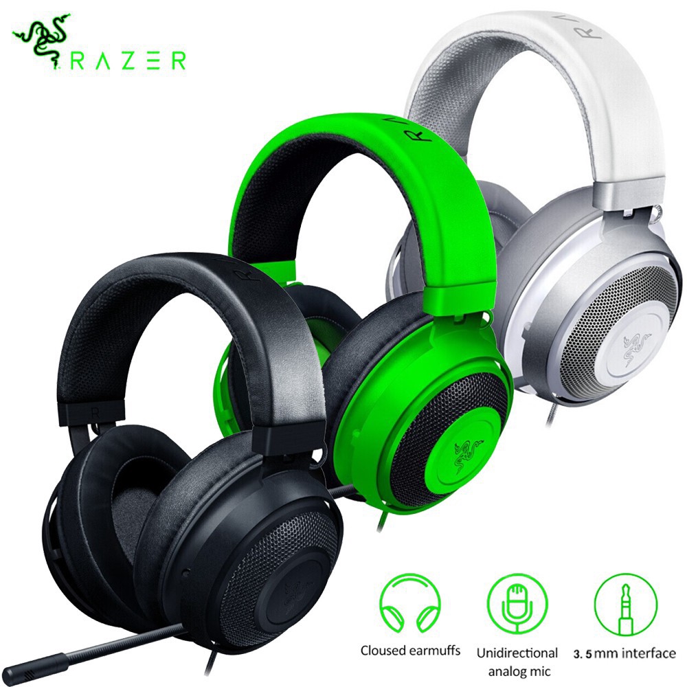 razer kraken analog green