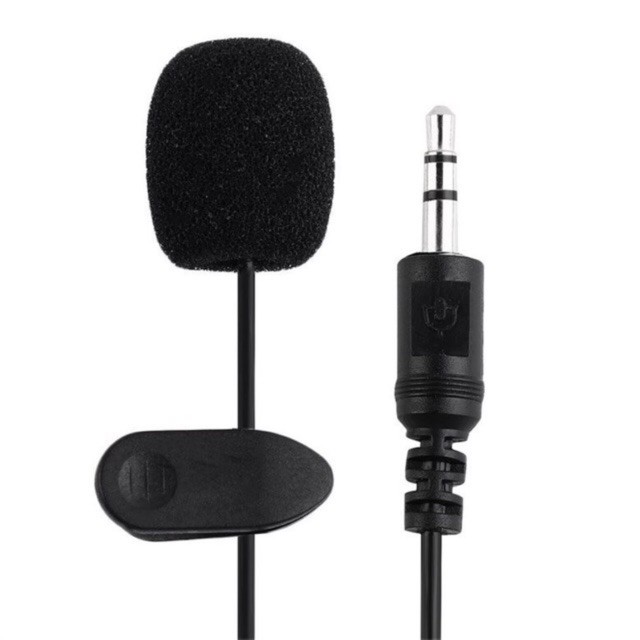 3.5mm Mini Mic Studio Speech Microphone Clip On Lapel For PC Computer ...