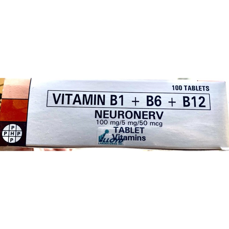 Vitamin B Complex (Neuronerv) 100mg/5mg/50mcg capsule 10's