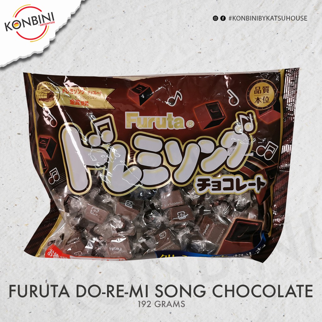 Japanese Chocolates Furuta Chocolate cubes (doremi and b&w) pack