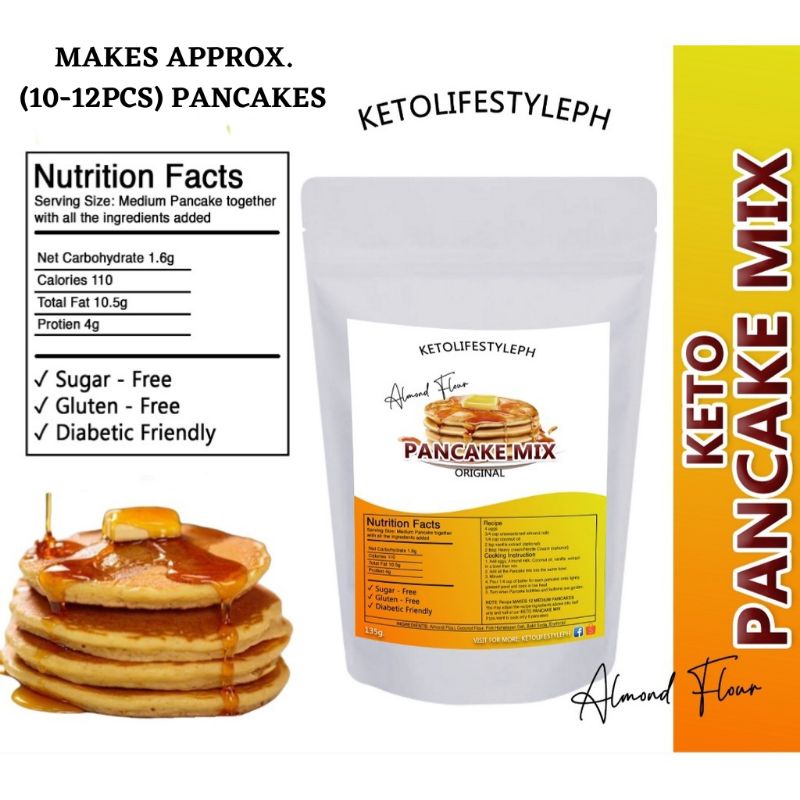 Keto Pancake Mix (Lowcarb/GlutenFree/SugarFree) Shopee Philippines