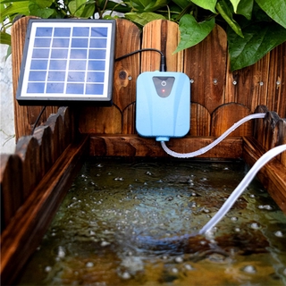 Solar Charging Moving Air Bubble Aerator Aquarium Fish Tank Pond Pump Hydroponic Oxygen #1