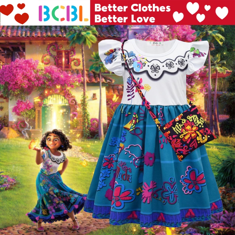 BCBL Encanto Mirabel Dress for Girls 3 9 Years Old Cartoon Costume Kids ...