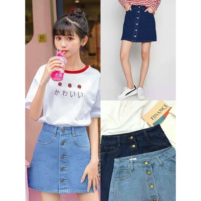 high waist palda maong