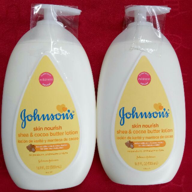 johnson and johnson shea and cocoa butter lotion