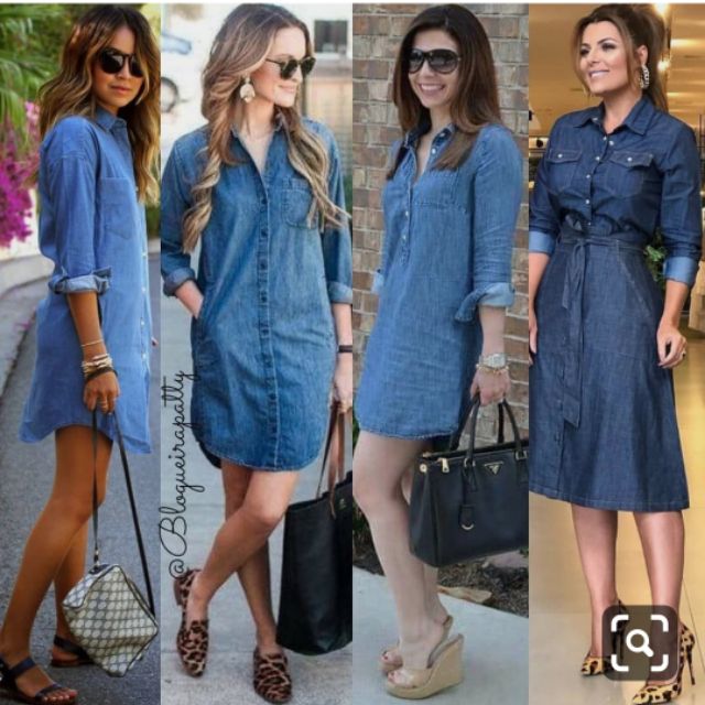 shopee denim dress