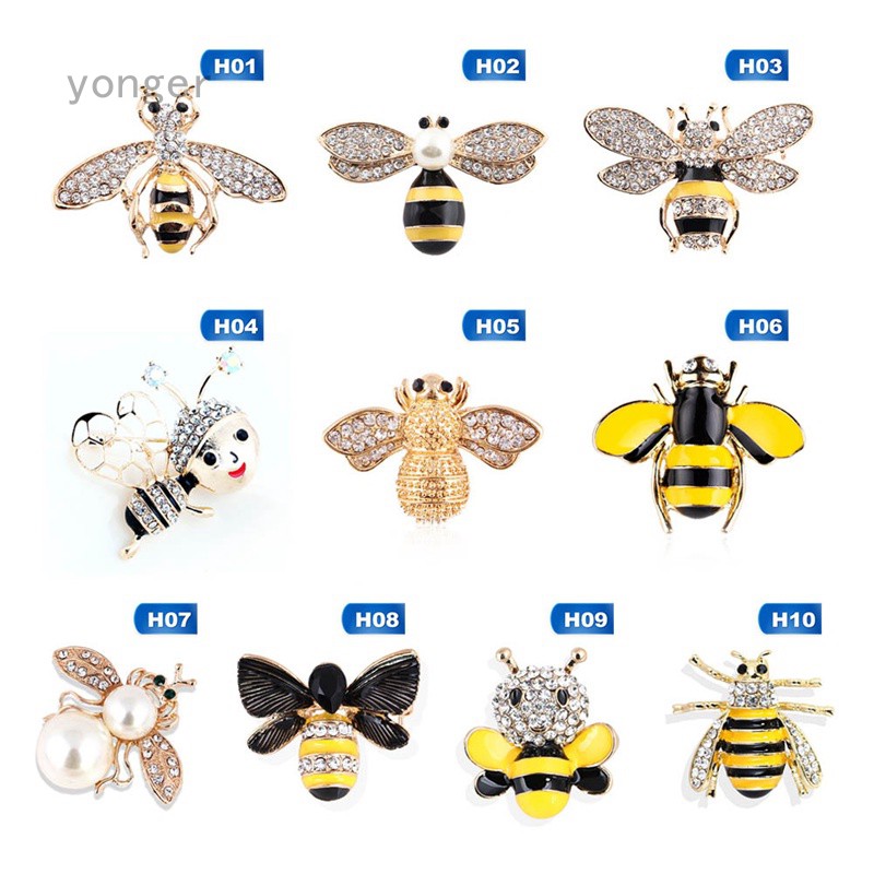 bee brooches and pins