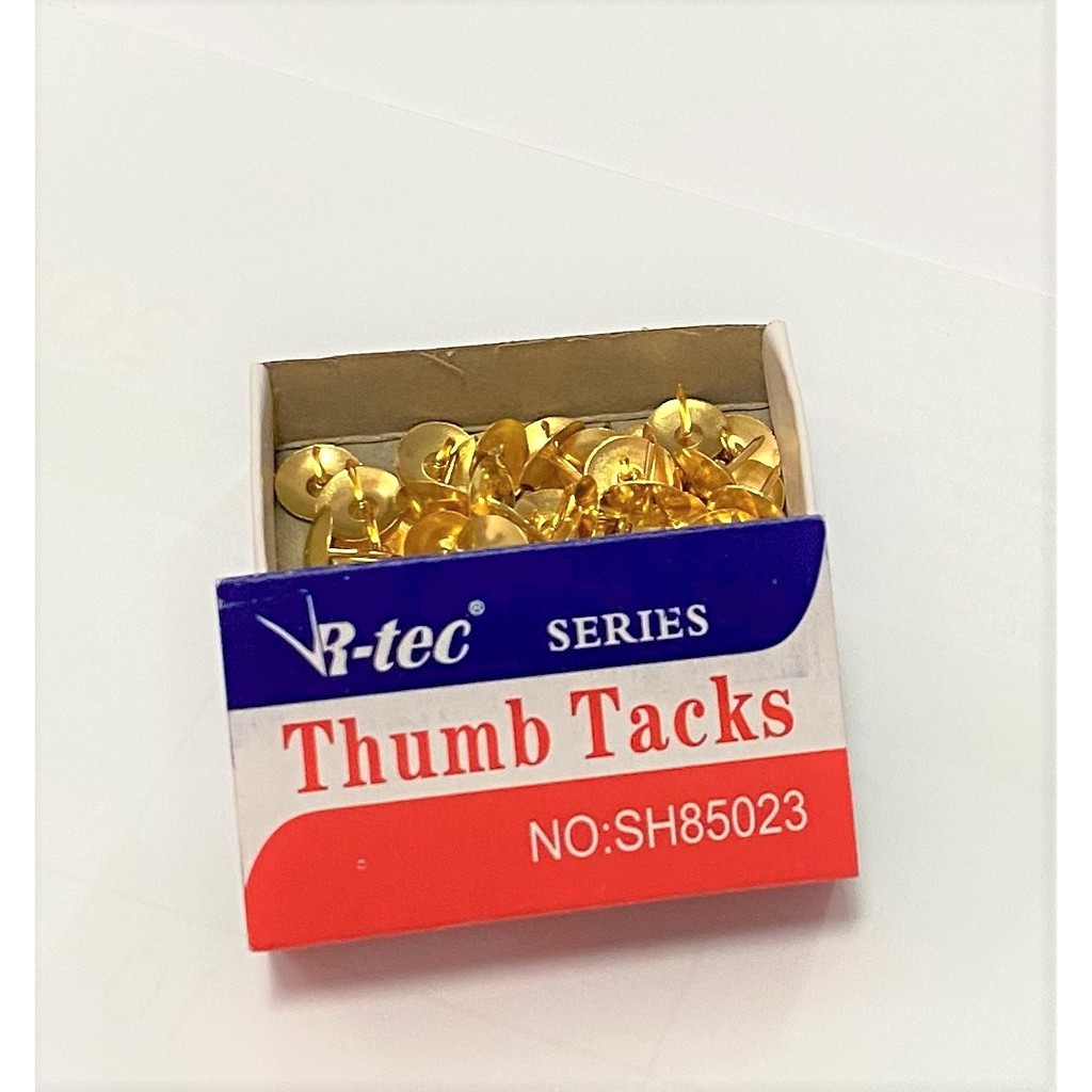 thumbtacks-r-tec-brand-gold-steel-thumb-tacks-high-quality-school