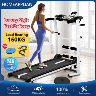 Treadmill exercise machine household folding treadmill household Mechanical treadmill Sports fitness