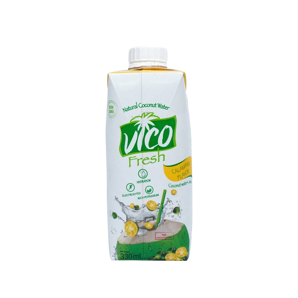 VICO FRESH NATURAL COCONUT WATER CALAMANSI FLAVOR 330ML Shopee