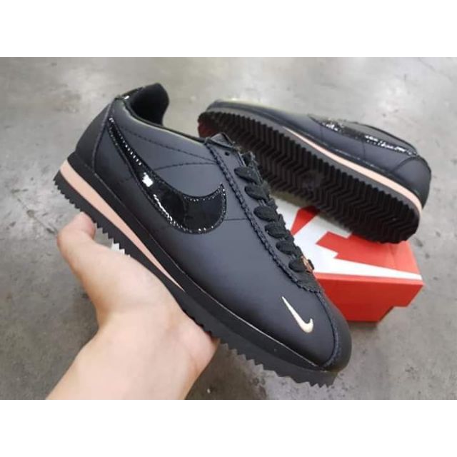 nike cortez black rose