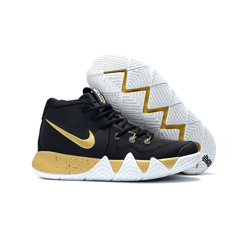 white and gold kyrie 4