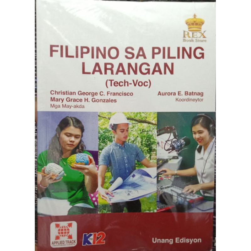 Filipino Sa Piling Larangan (tech Voc) By Francisco | Shopee Philippines