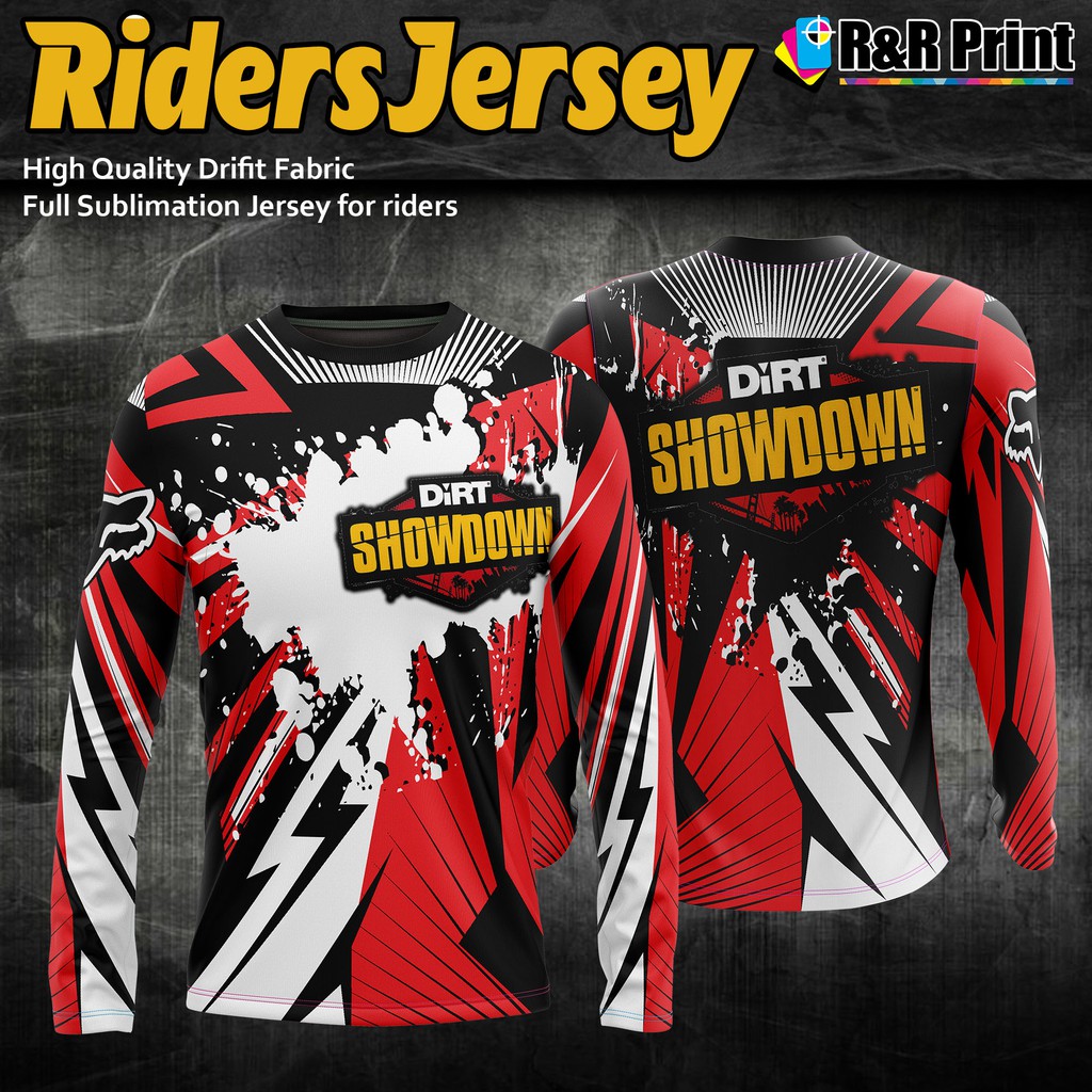 Long Sleeves Full Sublimation Jersey Shirt for Motorcycle Bike Riders ...