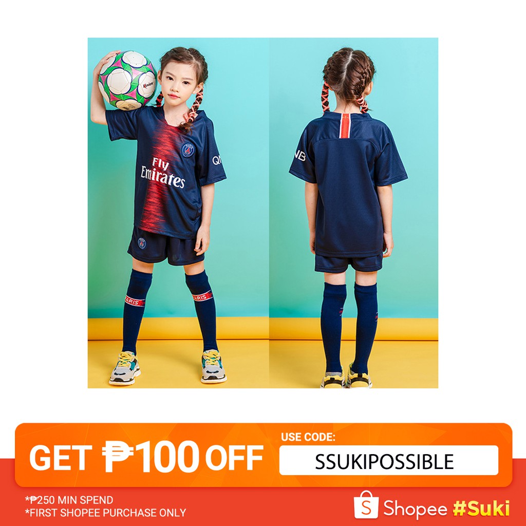 18-19 PSG FC Kids Jersey Soccer Uniform 