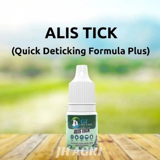 ALIS TICK 3mL (Quick Deticking Formula Plus) Detick for Small, Medium, Large Cats & Dogs Ticks Away