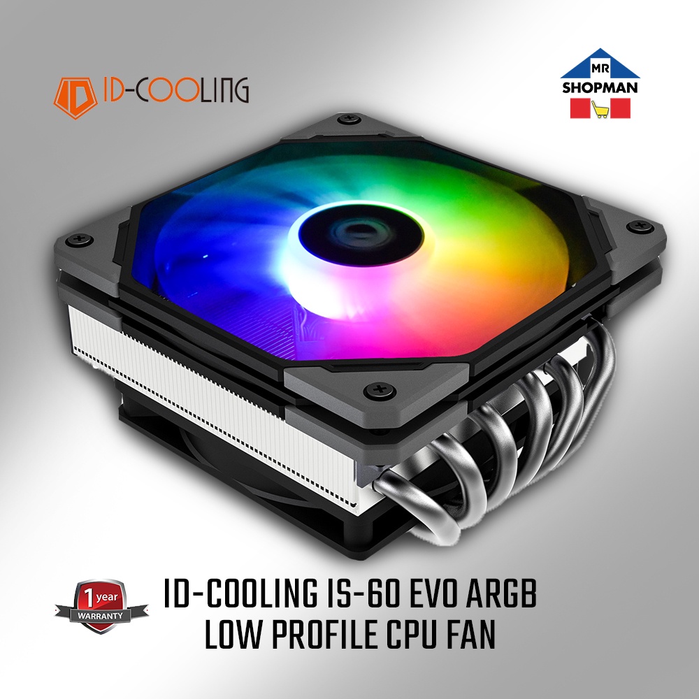 ID Cooling IS 60 EVO ARGB Low Profile CPU Fan IS60 Idcooling | Shopee ...