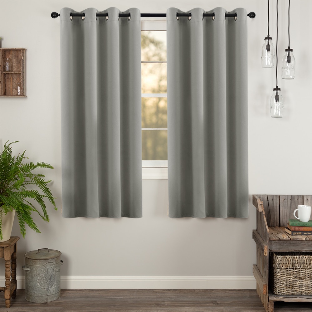 ELKA Blackout Curtains for Living Room Bedroom Kitchen Short Curtains  Window Treatments Solid Color | Shopee Philippines