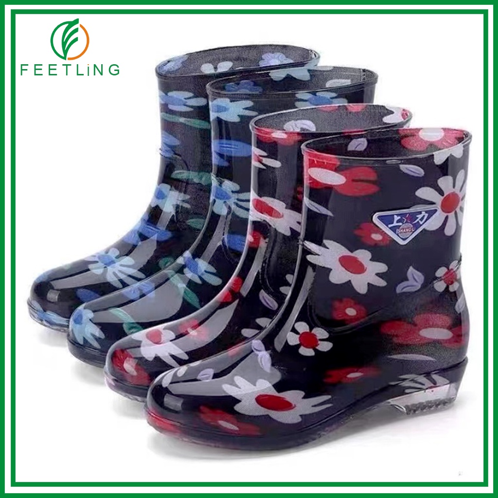 Design Low Cut/High Cut Rain Boots assorted design For (Bota) Ladies