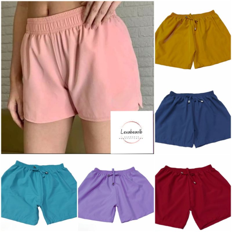 PLAIN Women taslan Shorts with pocket/Quick-dry shorts | Shopee Philippines