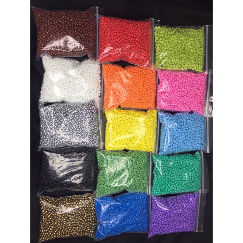 3mm Seed beads (Solid colors) Shopee Philippines